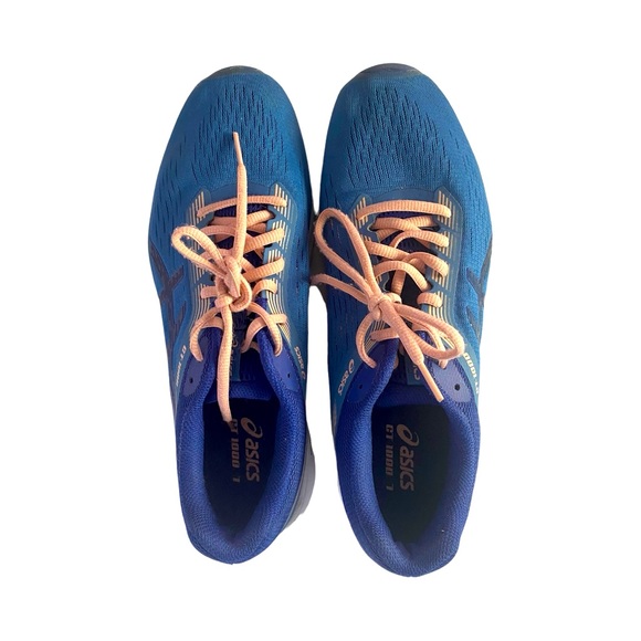 ASICS Women’s Running Shoes Navy Blue & Coral Orange Size 11 - Picture 4 of 4